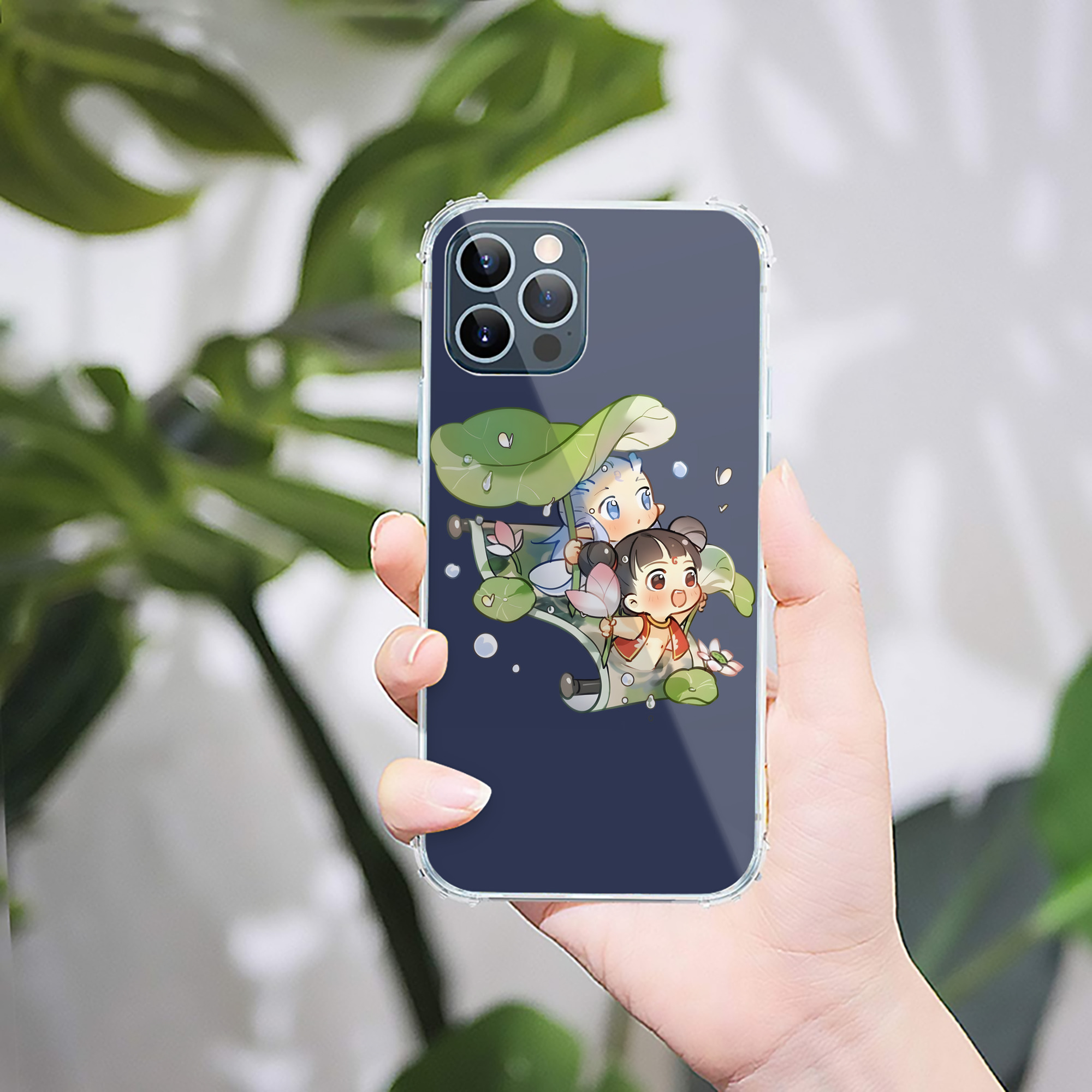 （画像用） Ne Zha 2 ナタ 魔童の大暴れ 【iPhone 12シリーズ対応】透明スマホケース（クリアソフトケース）